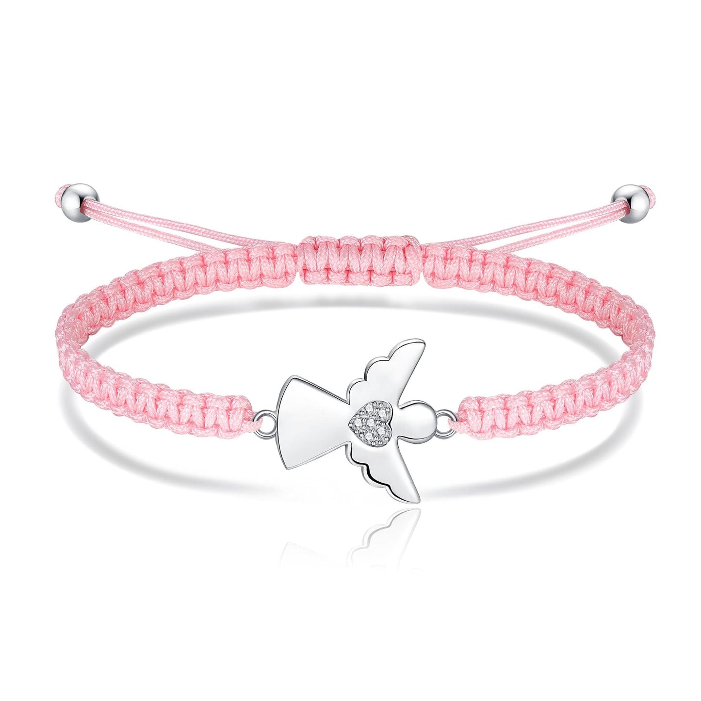 Adjustable Bracelet with Angel Charm