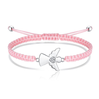 Adjustable Bracelet with Angel Charm