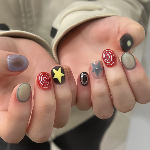 Variety Nail Art Kit Featuring Multiple Designs and Styles