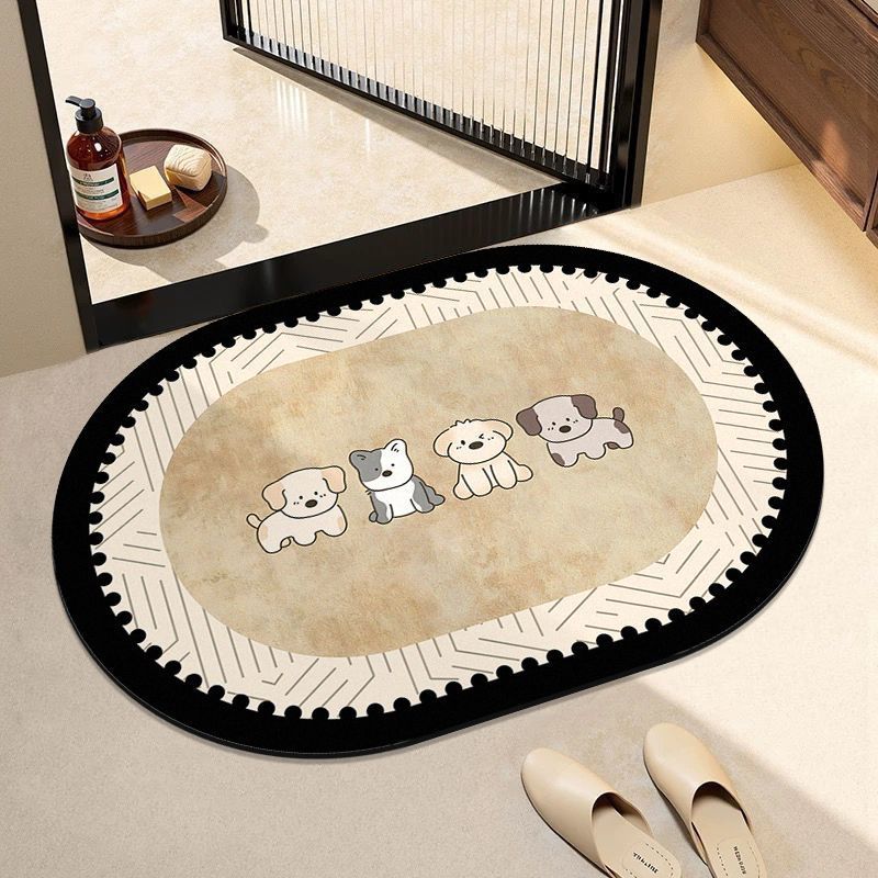 Cute Canine Design Welcome Mat