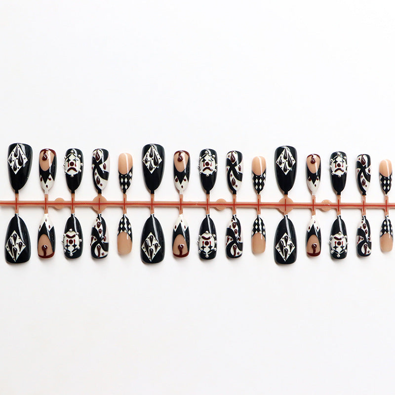 Intricate Patterned Press-On Nail Art Set