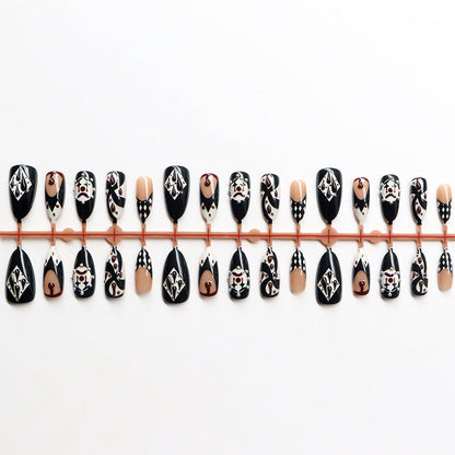Intricate Patterned Press-On Nail Art Set
