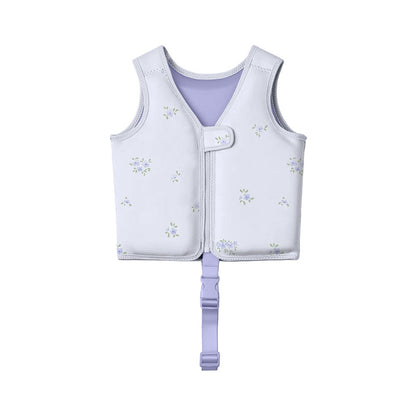Swim Vest with Adjustable Fit and Floral Pattern