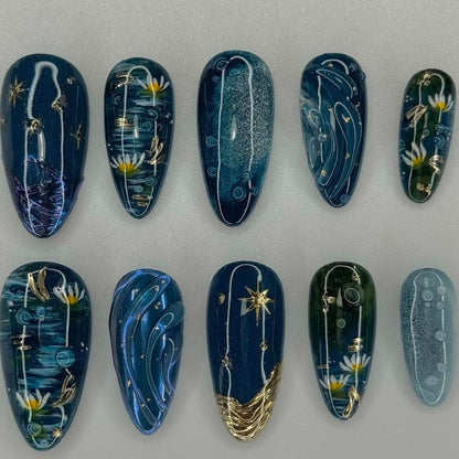 Ocean-Themed Nail Art Kit