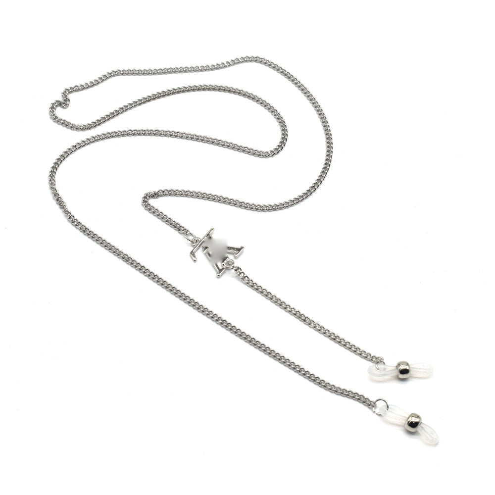 Silver Eyewear Chain with Adjustable Length