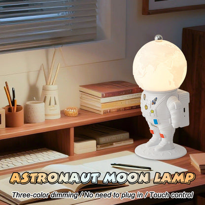 Creative Night Light for Bedroom - Resin Moon Lamp for Bedside Decor