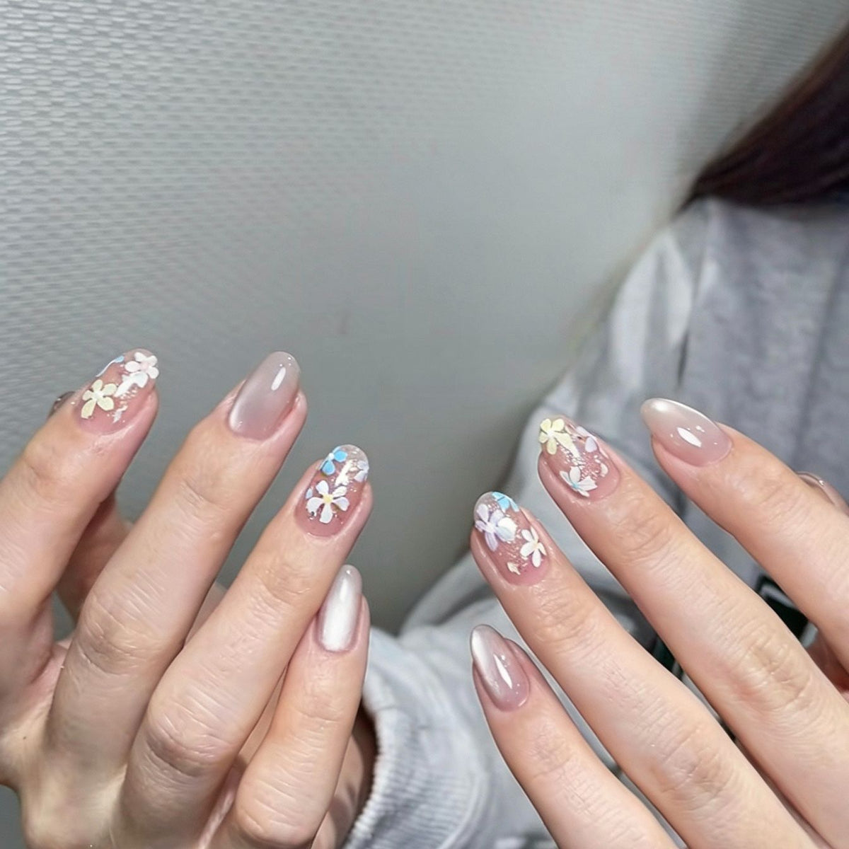 Glitter Nail Art Set with Ombre Design
