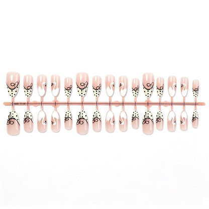 Swan-Inspired Press-On Nail Art Set