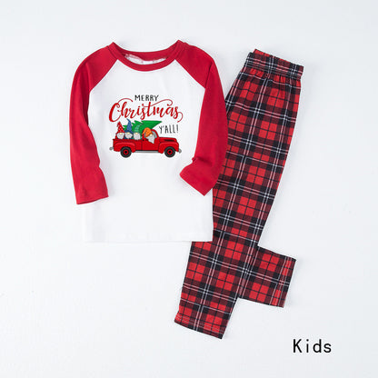 Red Truck Pattern Family Christmas Pajamas - Includes Dog Pajamas