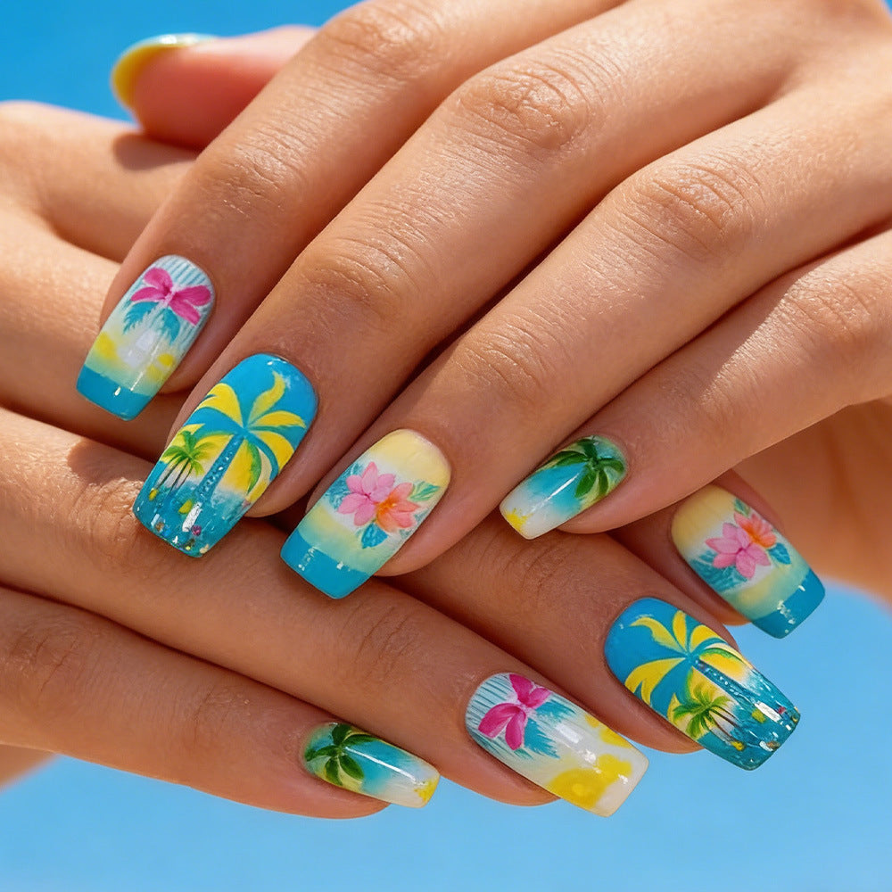 Nail Art Design Set - Tropical Paradise Theme