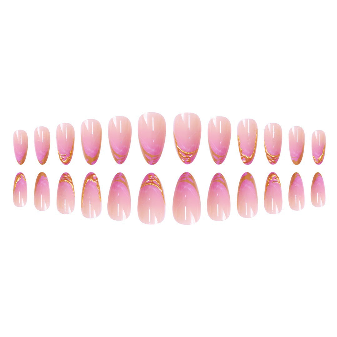 Press-On Nail Set with Creative Stiletto Design