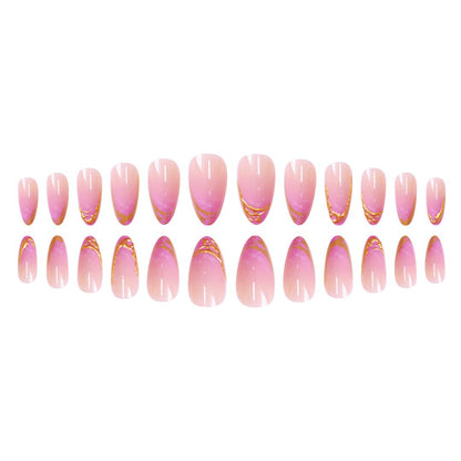 Press-On Nail Set with Creative Stiletto Design
