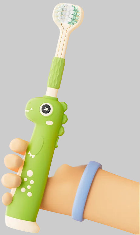 Soft-Bristle Toothbrush Set with 3D Character Designs