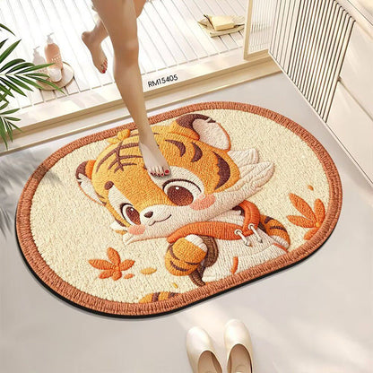 Cute Bath Mat Featuring Animal Designs