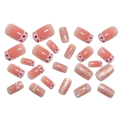 Elegant Bow Design Acrylic Nail Kit