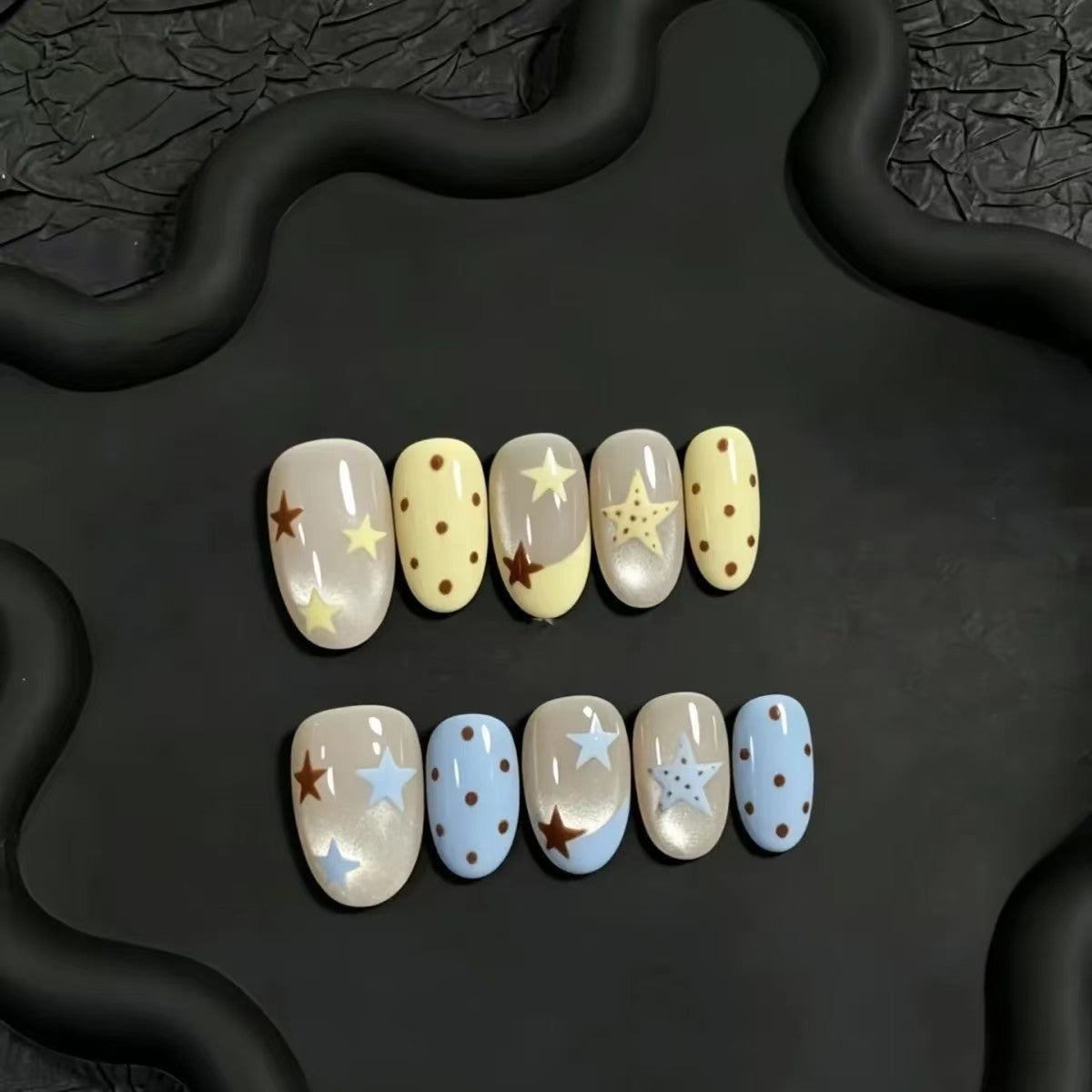 Glitter Nail Art Set with Ombre Design