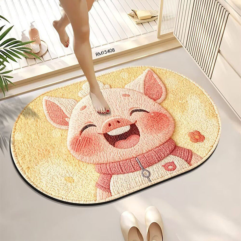 Cute Bath Mat Featuring Animal Designs