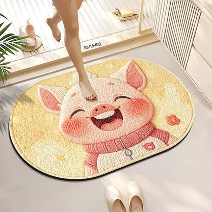 Cute Bath Mat Featuring Animal Designs