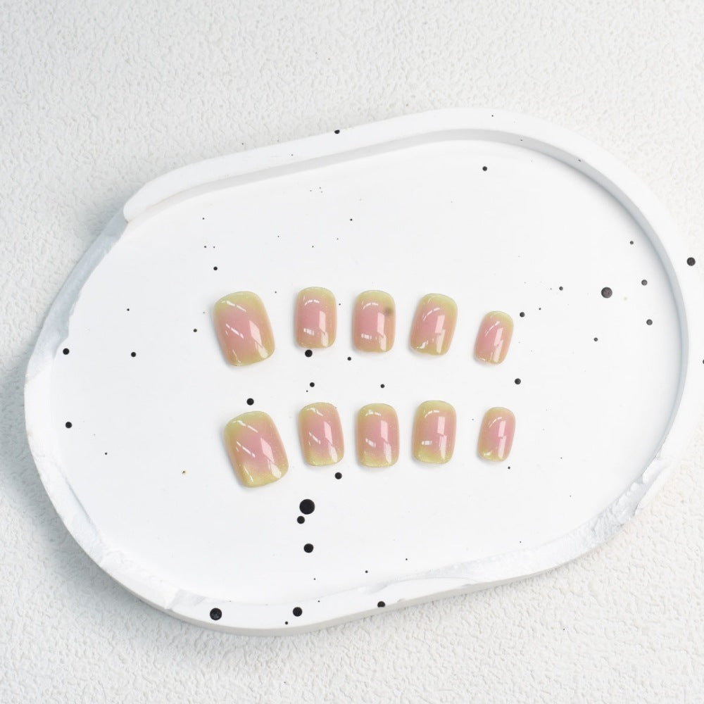 Square Press-On Nail Set in Acrylic Finish