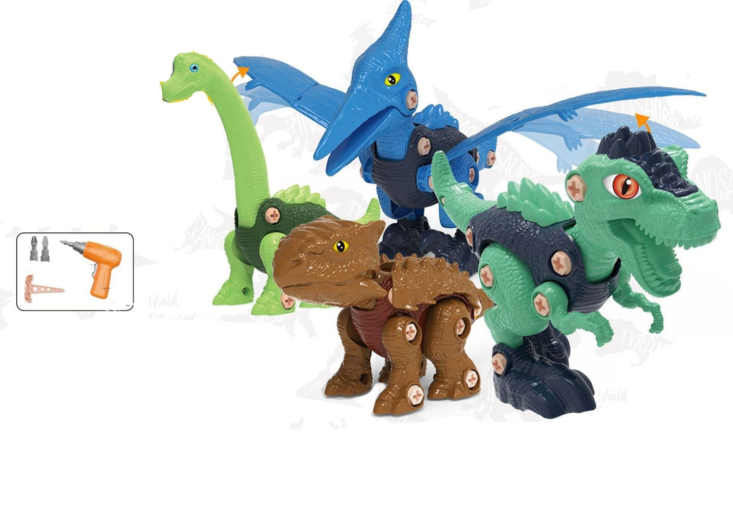 Dino Construction and Screw Toy Set