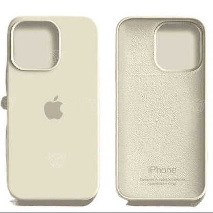 Silicone MagSafe Case for iPhone – Soft-Touch Protection in Silver