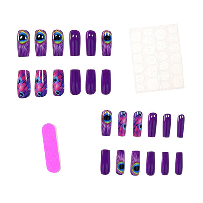 Peacock Design Nail Art Decoration