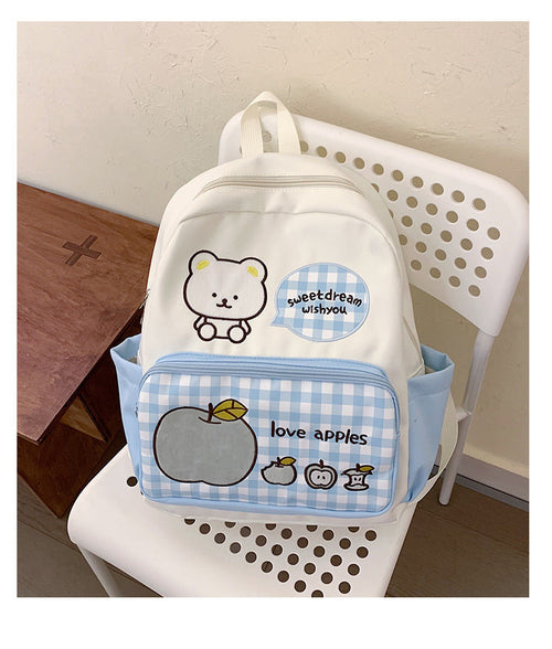 Charming School Backpack with Cartoon Design
