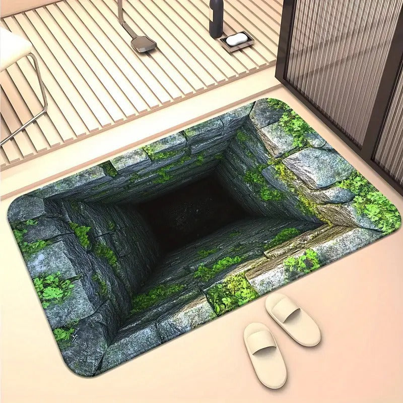 Welcome Mat with 3D Illusion Design