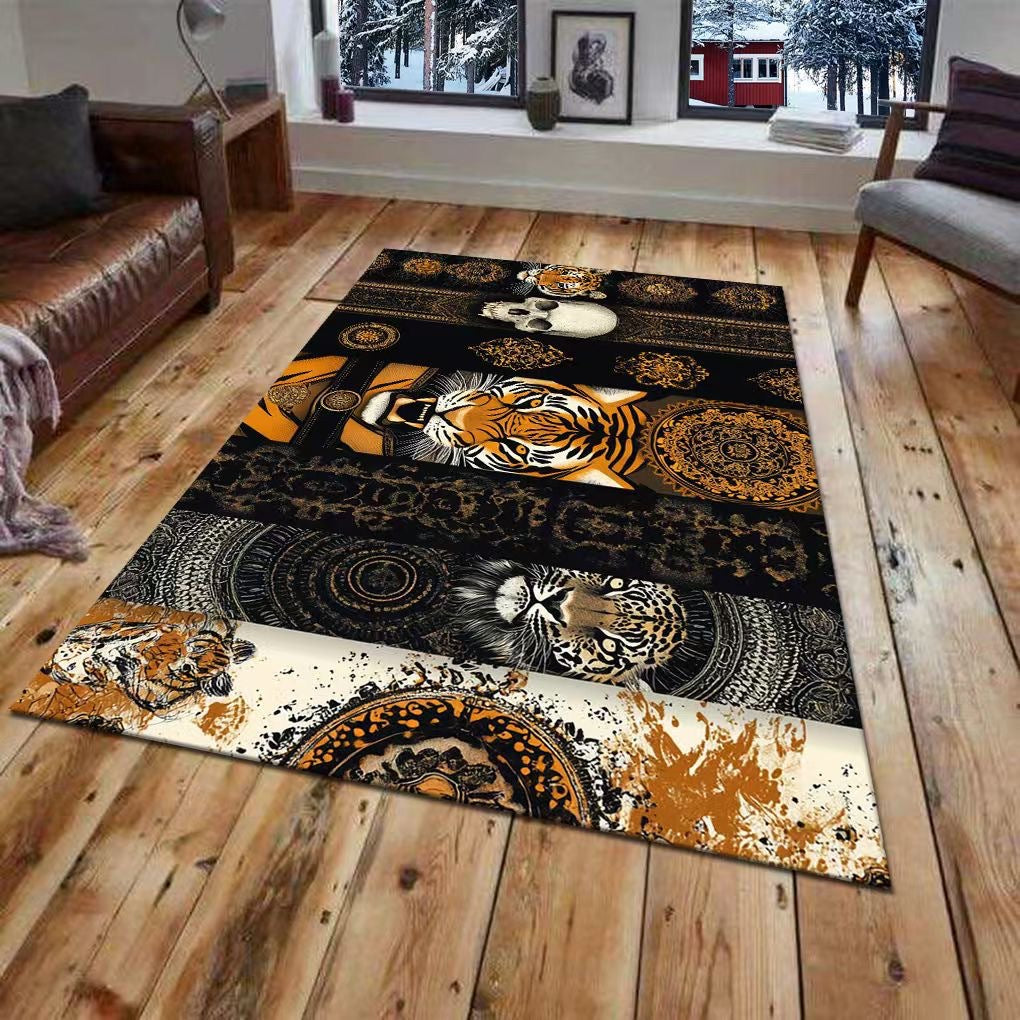 3D Wall Mural of a Tiger Design