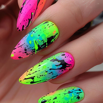 Neon Splash Nail Art Design Kit