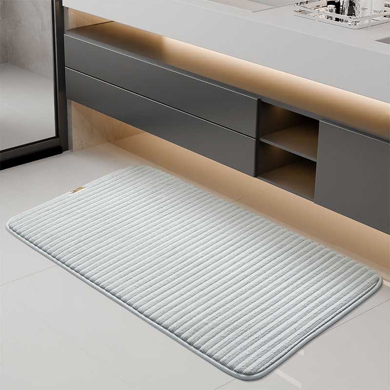 Ribbed Bath Mat for Absorbency and Comfort