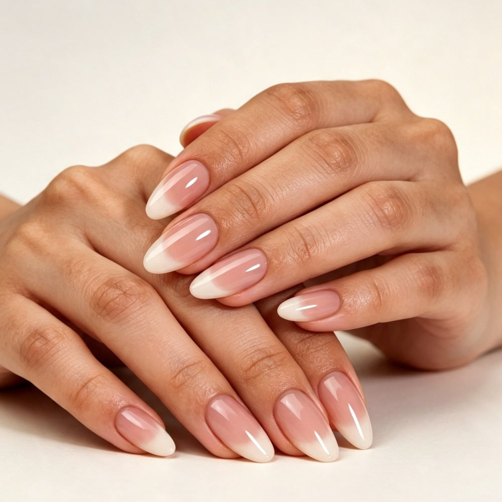 Gradient Almond-Shaped Press-On Nail Kit