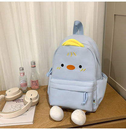 Charming School Backpack Featuring Fun Cartoon Design