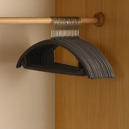 Set of 10 Anti-Slip Hangers for Slimline Closet Organization