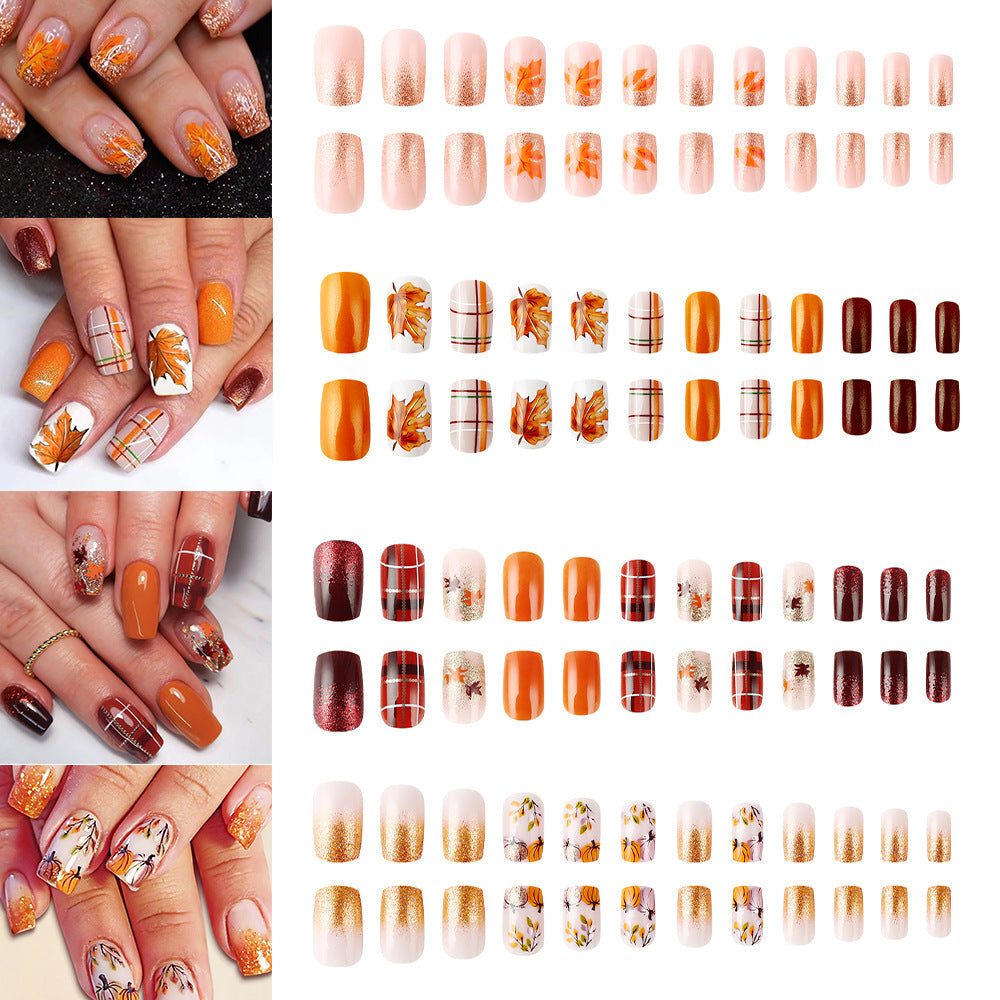 Glitter Nail Art Kit with Autumn Theme