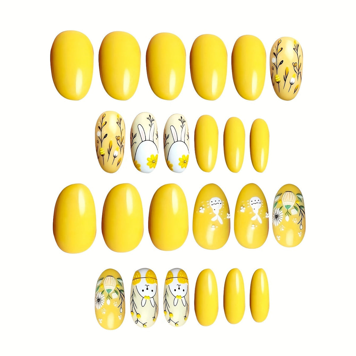 Bunny Design Nail Art Stickers for Easter