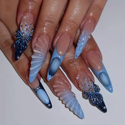 Themed Nail Extensions with Artistic Design