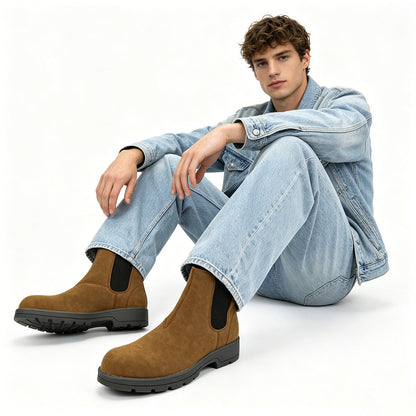 Lightweight Thick Sole Chelsea Boots for Men