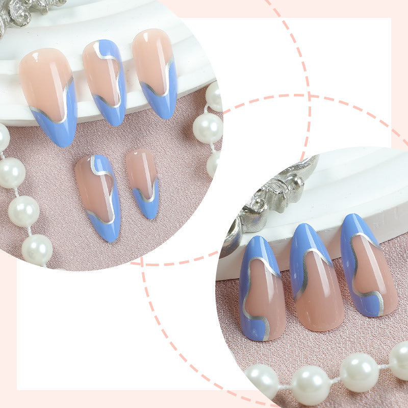 Modern Abstract Design Press-On Nail Set