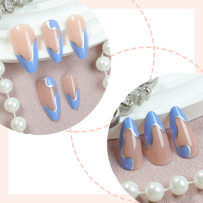 Modern Abstract Design Press-On Nail Set