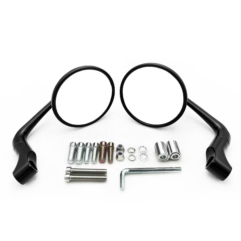 Motorcycle Mirrors with Adjustable Features