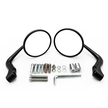 Motorcycle Mirrors with Adjustable Features