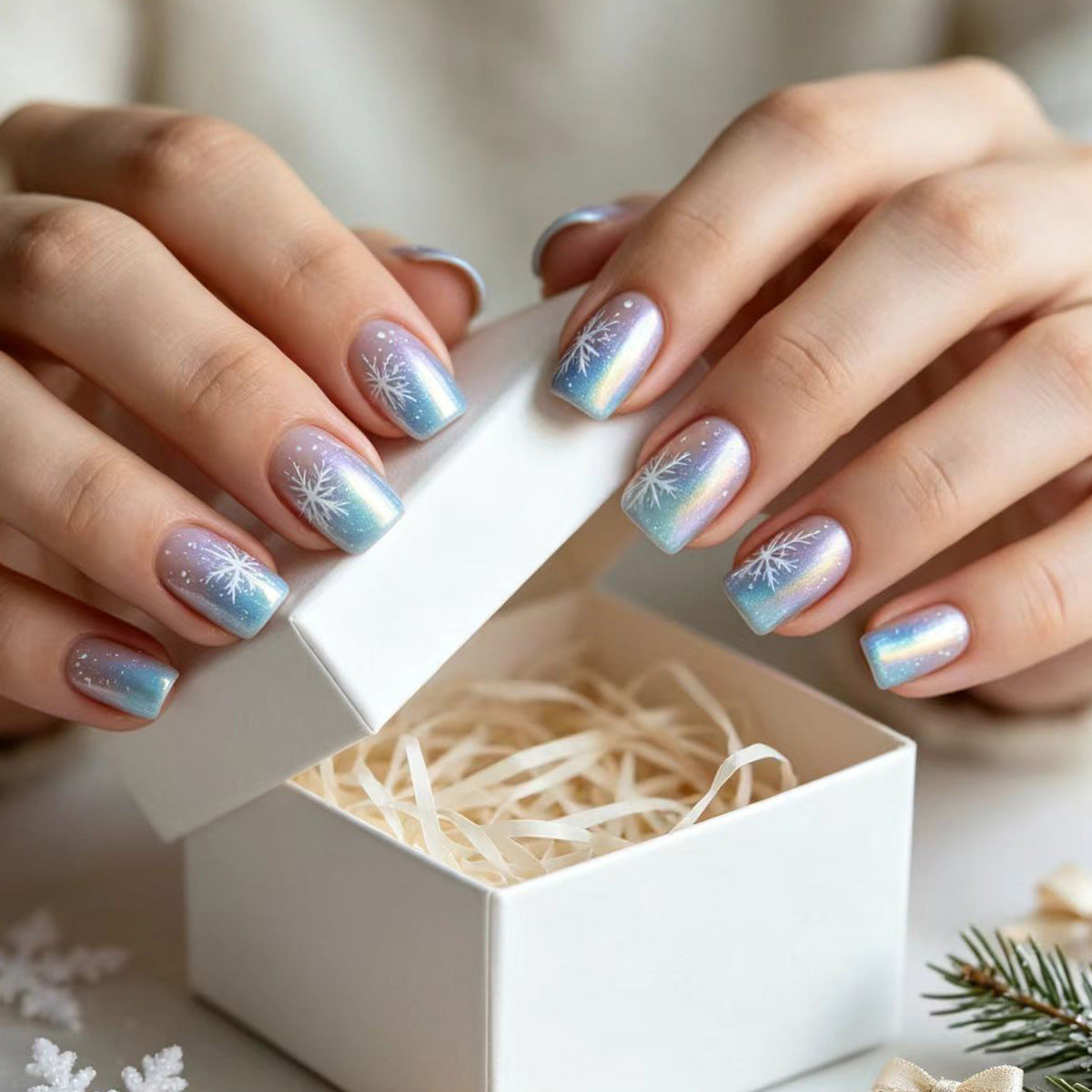 Winter Wonderland Nail Art – Creative Design for Festive Nails