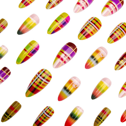 Plaid Design Nail Art Kit