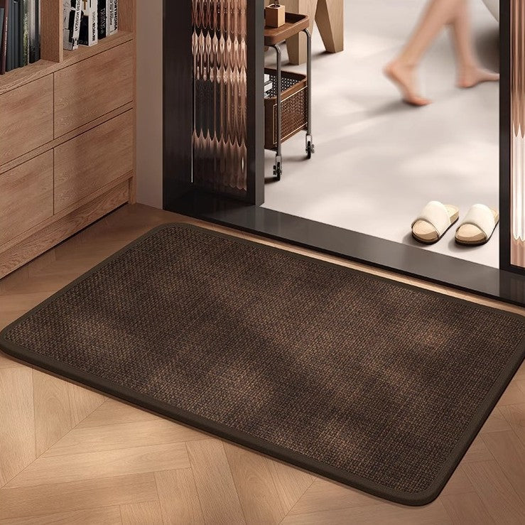 Non-Slip Door Mat with Absorbent Fabric