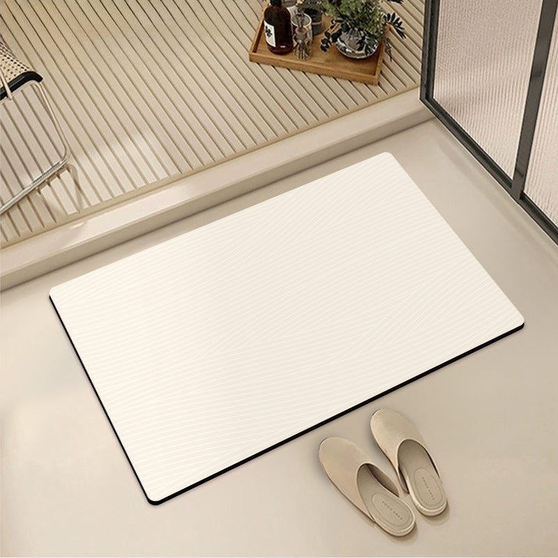Abstract Style Bath Mat with Geometric Pattern