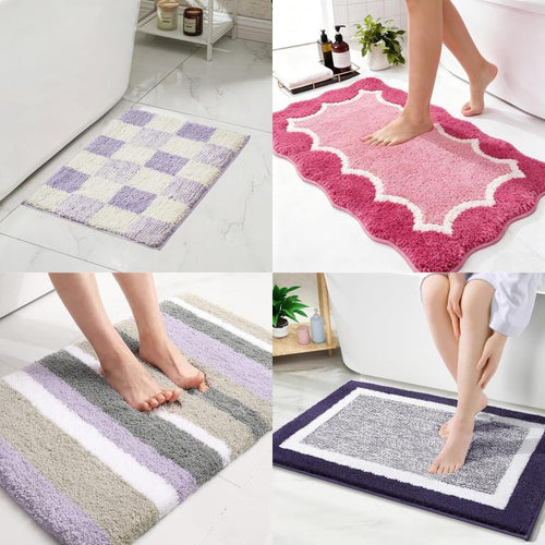 Embroidered Bear Bath Mat – Cute Design for Your Bathroom