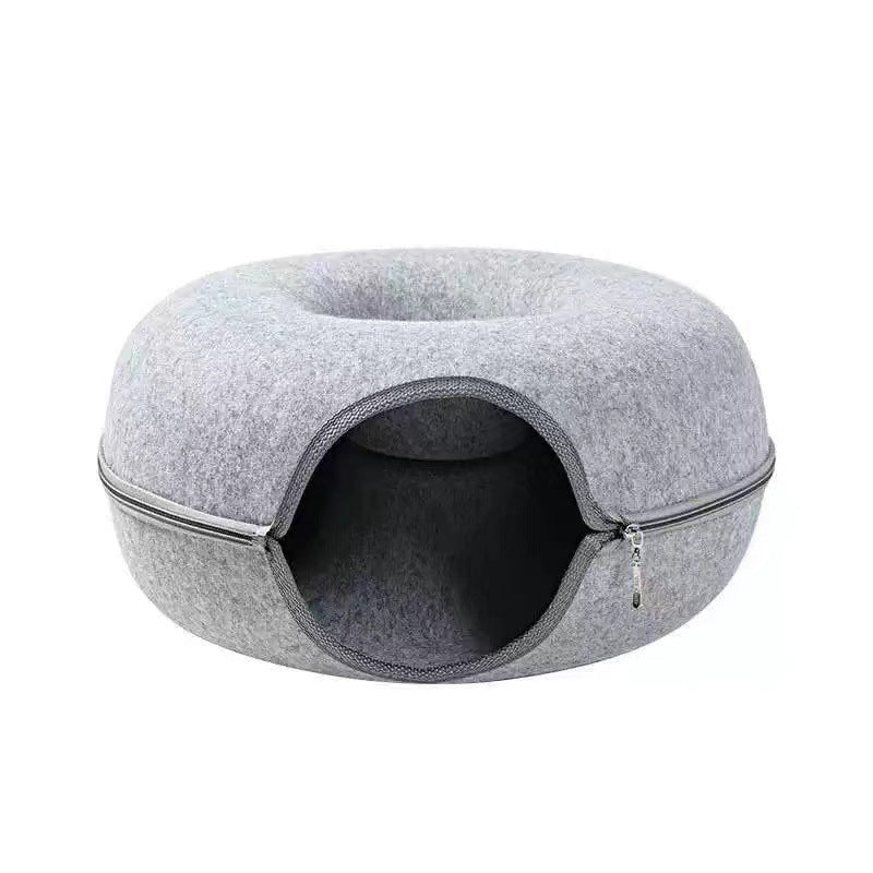 Dual-Function Cozy Cat Haven for Ultimate Relaxation