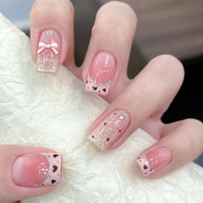 Elegant Bow Design Acrylic Nail Kit