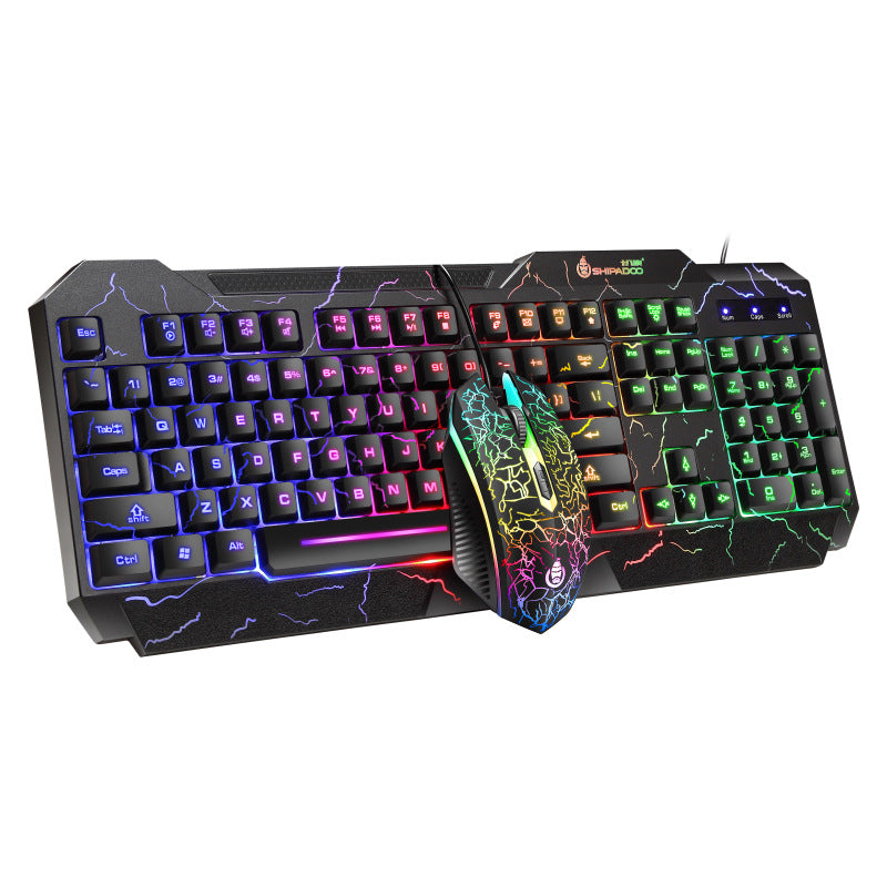 Gaming Accessory Bundle: Illuminated Keyboard, Precision Mouse, Headset & Pad